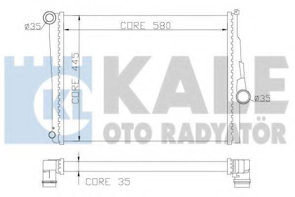 KALE OTO RADYATOR 354400 Радіатор, охолодження двигуна