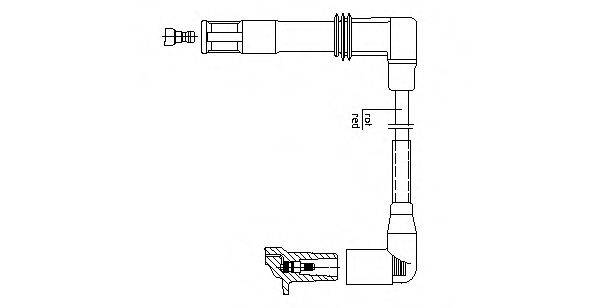 BREMI 1A12E43 Провід запалювання