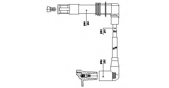 BREMI 1A30E43 Провід запалювання