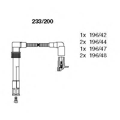 BREMI 233200 Комплект дротів запалювання