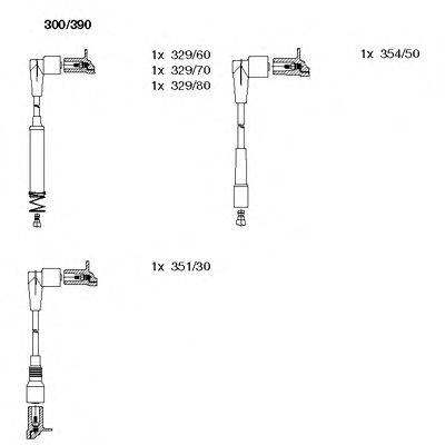 BREMI 300390 Комплект дротів запалювання