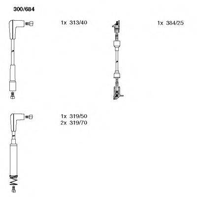 BREMI 300684 Комплект дротів запалювання