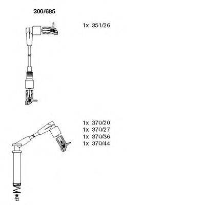 BREMI 300685 Комплект дротів запалювання