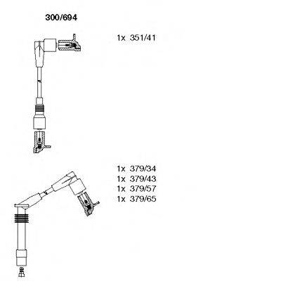 BREMI 300694 Комплект дротів запалювання