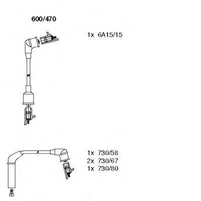 BREMI 600470 Комплект дротів запалювання