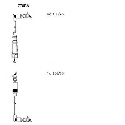 BREMI 778RA Комплект дротів запалювання