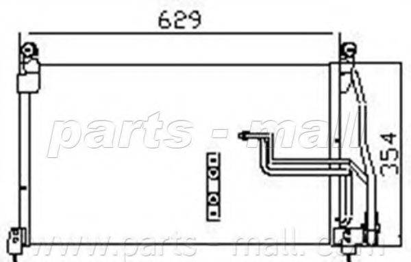 PARTS-MALL PXNC1009 Конденсатор, кондиціонер