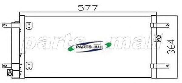 PARTS-MALL PXNC2008 Конденсатор, кондиціонер