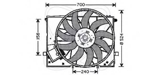 ELECTRO AUTO 32VM015 Вентилятор, охолодження двигуна