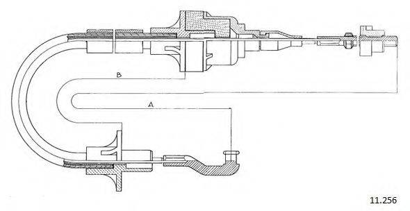 CABOR 11256 Трос, управління зчепленням