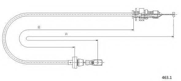 CABOR 4631 Тросик газу