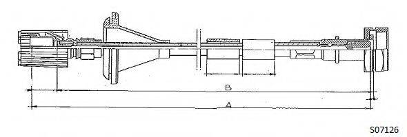 CABOR S07126 Трос спідометра