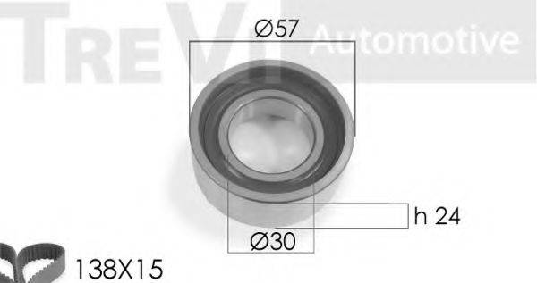 TREVI AUTOMOTIVE KD1026 Комплект ременя ГРМ