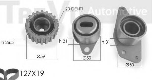 TREVI AUTOMOTIVE KD1056 Комплект ременя ГРМ