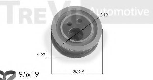 TREVI AUTOMOTIVE KD1098 Комплект ременя ГРМ