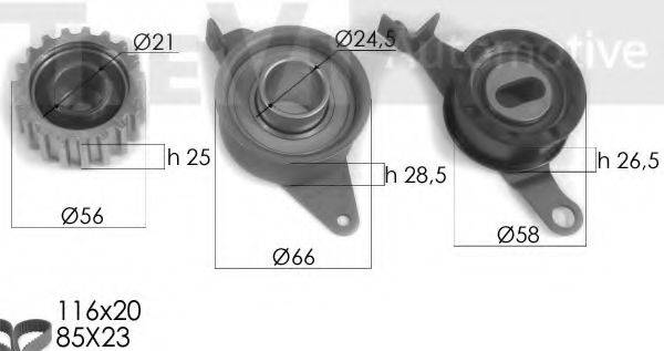 TREVI AUTOMOTIVE KD1124 Комплект ременя ГРМ