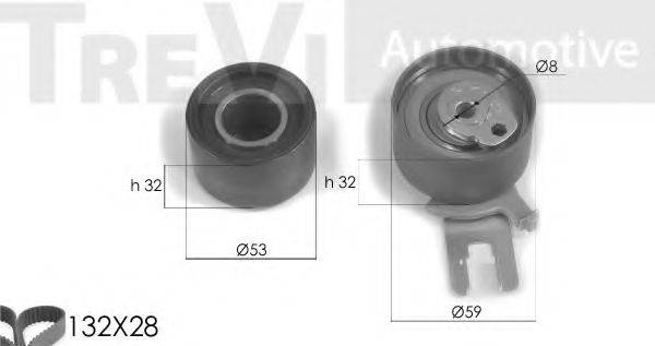 TREVI AUTOMOTIVE KD1236 Комплект ременя ГРМ