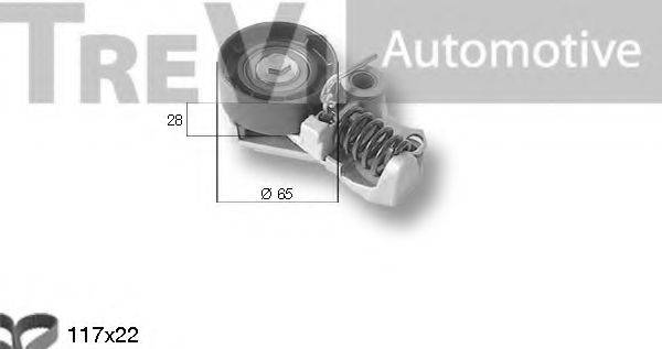 TREVI AUTOMOTIVE KD1278 Комплект ременя ГРМ