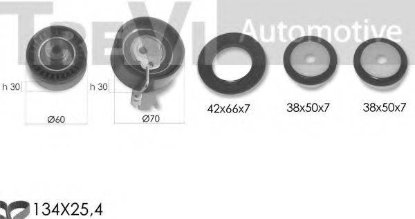 TREVI AUTOMOTIVE KD1364S Комплект ременя ГРМ