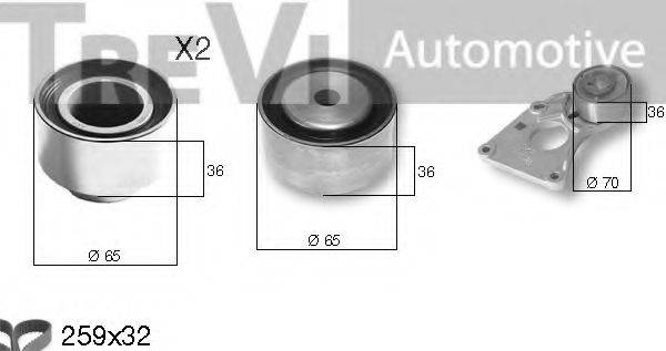 TREVI AUTOMOTIVE KD1366 Комплект ременя ГРМ