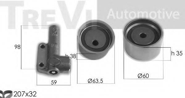 TREVI AUTOMOTIVE KD1369 Комплект ременя ГРМ