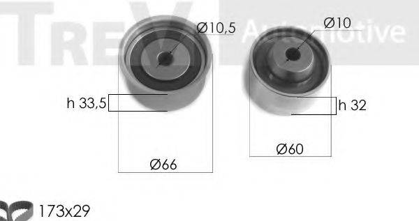 TREVI AUTOMOTIVE KD1442 Комплект ременя ГРМ