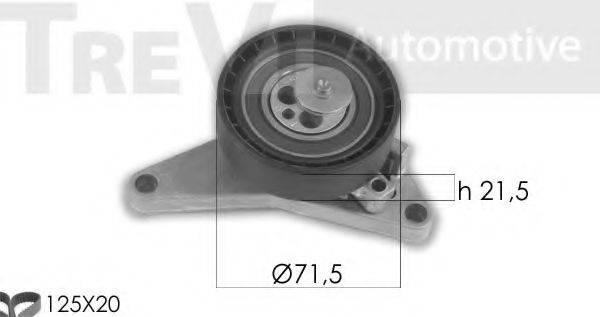 TREVI AUTOMOTIVE KD1452 Комплект ременя ГРМ