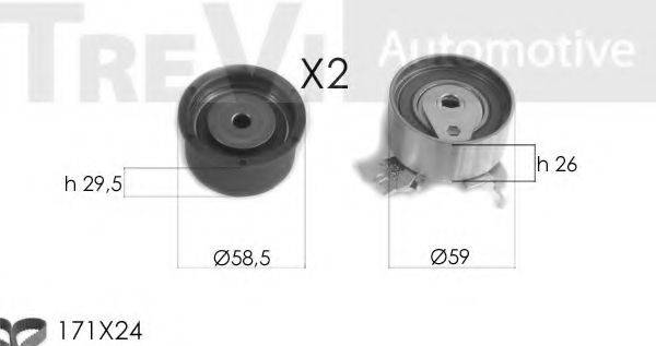 TREVI AUTOMOTIVE KD1465 Комплект ременя ГРМ