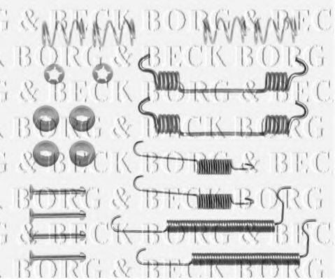 BORG & BECK BBK6075 Комплектуючі, колодки дискового гальма