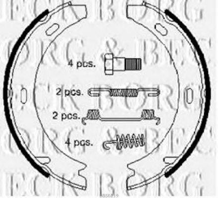 BORG & BECK BBS6219 Комплект гальмівних колодок