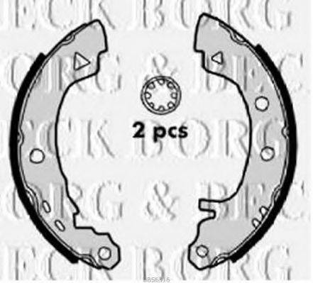 BORG & BECK BBS6316 Комплект гальмівних колодок