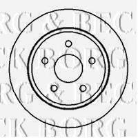 BORG & BECK BBD4248 гальмівний диск