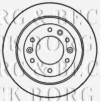 BORG & BECK BBD4658 гальмівний диск