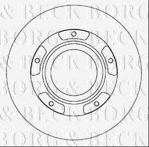 BORG & BECK BBD6067S гальмівний диск