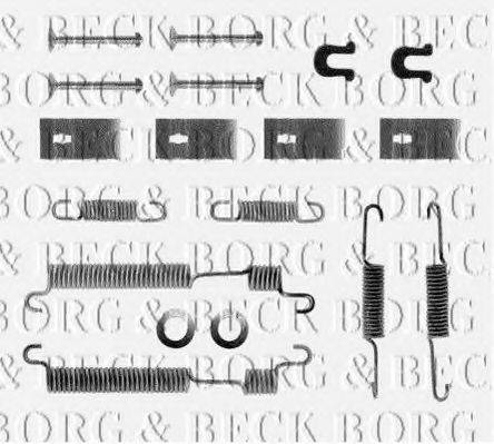 BORG & BECK BBK6040 Комплектуючі, колодки дискового гальма