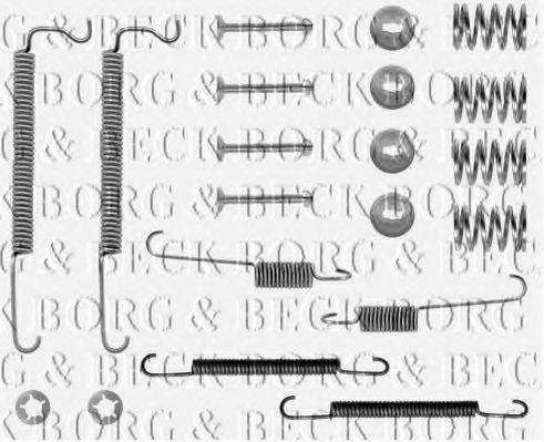 BORG & BECK BBK6118 Комплектуючі, колодки дискового гальма