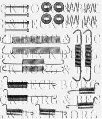 BORG & BECK BBK6129 Комплектуючі, колодки дискового гальма