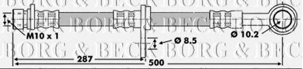 BORG & BECK BBH6202 Гальмівний шланг