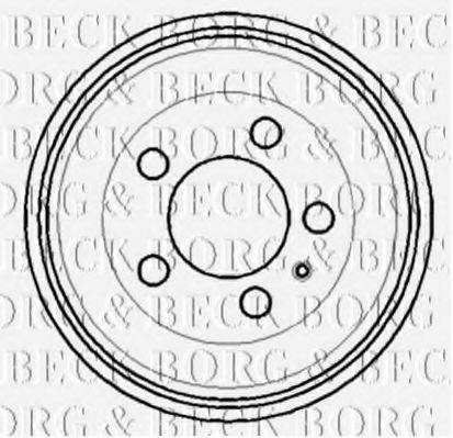 BORG & BECK BBR7114 Гальмівний барабан