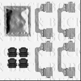 BORG & BECK BBK1355 Комплектуючі, колодки дискового гальма