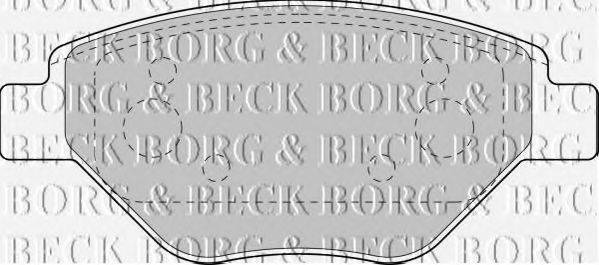 BORG & BECK BBP1851 Комплект гальмівних колодок, дискове гальмо