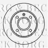 BORG & BECK BBD4016 гальмівний диск