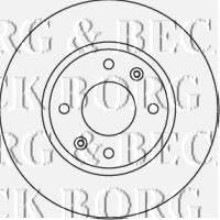 BORG & BECK BBD4592 гальмівний диск