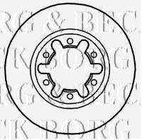 BORG & BECK BBD4648 гальмівний диск