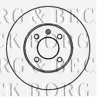 BORG & BECK BBD4925 гальмівний диск