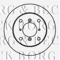 BORG & BECK BBD5025 гальмівний диск