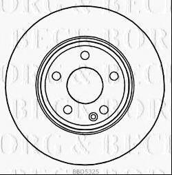 BORG & BECK BBD5325 гальмівний диск