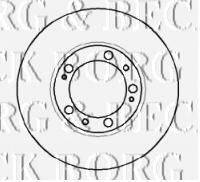 BORG & BECK BBD5885S гальмівний диск