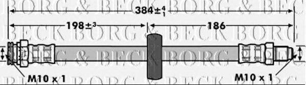 BORG & BECK BBH6911 Гальмівний шланг