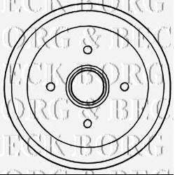 BORG & BECK BBR7238 Гальмівний барабан